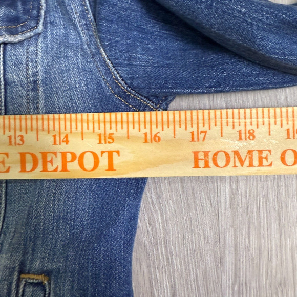 H&M Casual Button Up Long Sleeve Denim Jacket‎ Womens Size 2 Blue - Picture 4 of 5